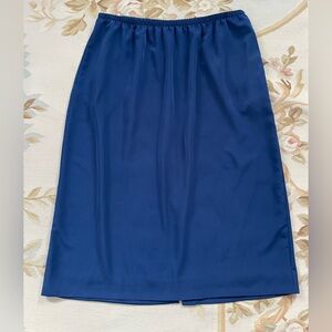 Elegant Blue Midi Skirt
